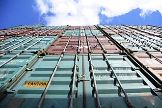 Container and sky