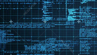Digital animation of matrix