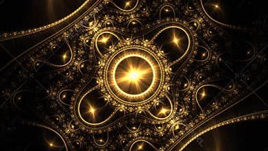 Computer generated fractal artwork for creative design