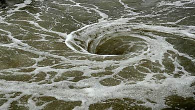 view of natural whirlpool in water