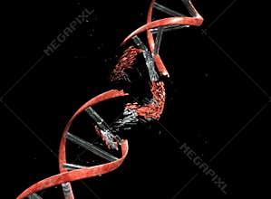 DNA string with clipping path