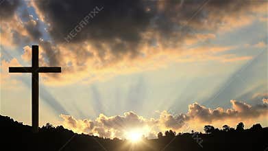 Big Cross at sunset