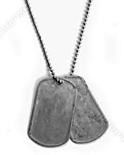 Plain dog tags