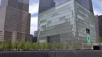 911 Memorial Plaza. New world trade center building in New York city.