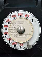 French Rotary Telephone Dial