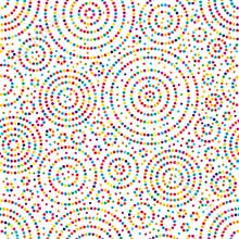 Circle dot colorful seamless pattern