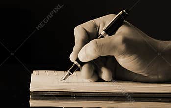 Writing in a diary