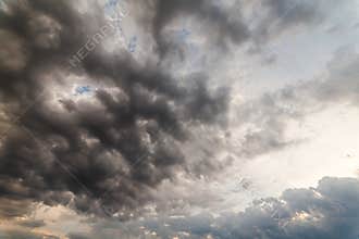 Beautiful storm sky with clouds, apocalypse like