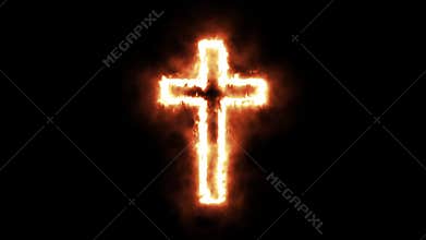 Burning Cross - Cross Burning in Flames