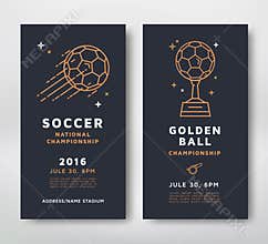 Soccer championship card