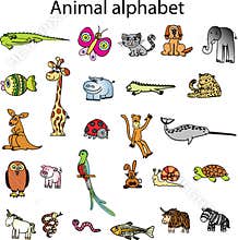 Animals from animal alphabet