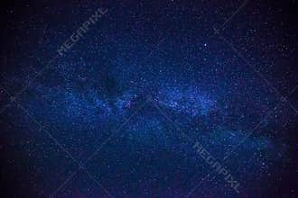 Colorful space shot showing the universe milky way galaxy with stars