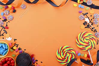 Happy Halloween Candy Background