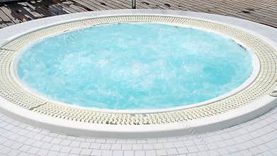 Relaxing jacuzzi outdoor