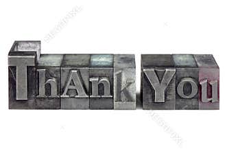 Letterpress Thank You