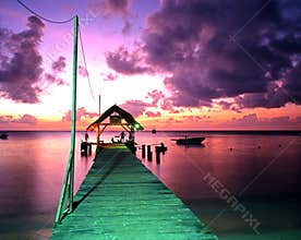 Pigeon Point jetty, Tobago.