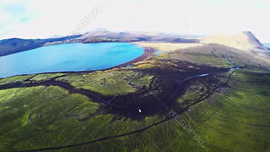 Thorsmork in Iceland beside the famous volcano Eyjafjallajokull