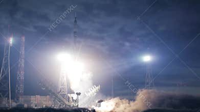 Rocket launch night