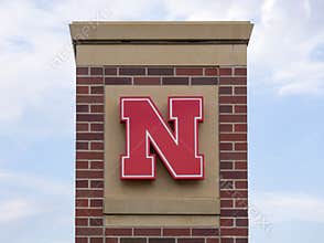 University of Nebraska Logo on Brick