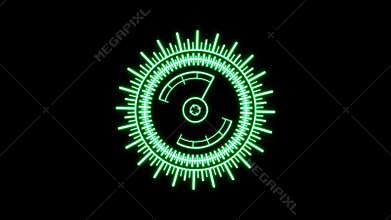 Abstract background with crosshair icon animation