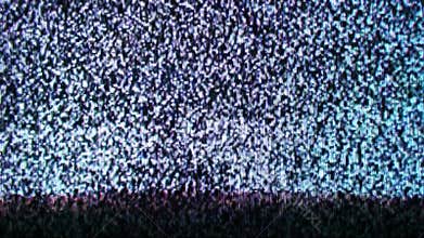 Analog Old TV Noise No Signal Background