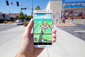 Pokemon GO Game Map in a Commercial Setting