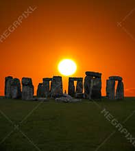The famous Stonehenge in England