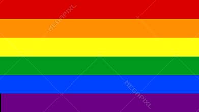 4k rainbow transition moving left to right