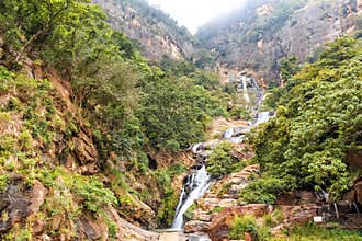Ravana falls in Sri Lanka