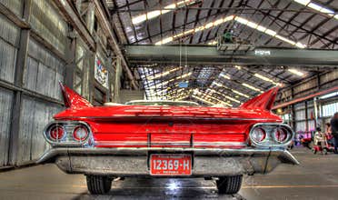 Classic 1960s American Cadillac convertible
