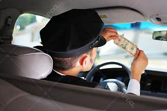 Checking dollar bill