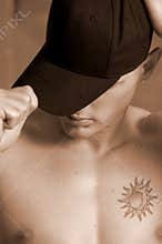 Plain black hat