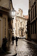 Small street in Prague