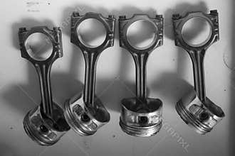 Pistons connecting rods