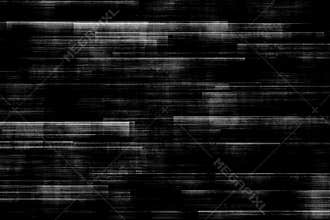 Black and white background realistic flickering, analog vintage TV signal with bad interference, static noise background