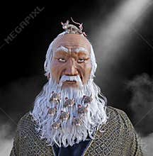 Funny Beard Crowded with Mice