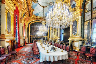 Apartments of Napoleon III. Large dining room. Louvre Museum is