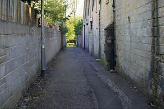 Dark Innercity Alleyway
