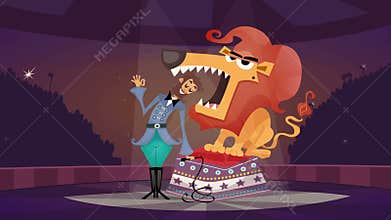 Circus scenes video animation footage