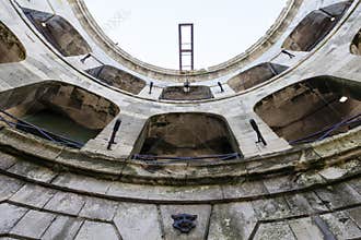 Interior of Fort Boyard in France, Charente-Maritime, France