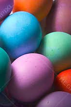 Colored easter eggs