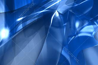 Blue abstract 3d render