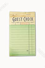 Guest check pad