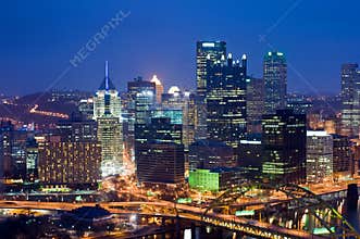 Pittsburgh at night