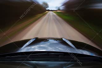 Speeding car