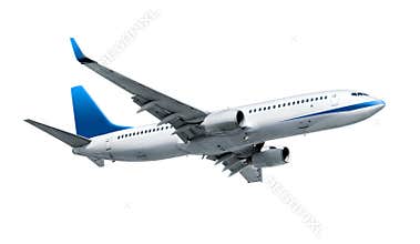 Airplane isolated on white