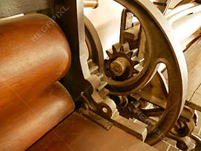 Antique Washing machines press.