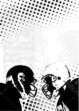 American football dost poster background