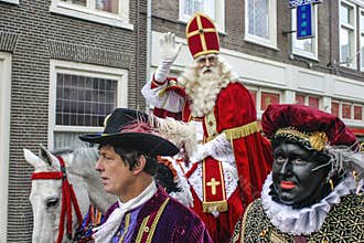 Sinterklaas, Saint Nicolas Posing for photos