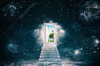 New green worlds behind the door